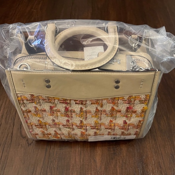 Coach Rogue 25 Tweed Satchel Purse w/ Crossbody & Shoulder Straps: BRAND NEW!!! - Picture 1 of 5